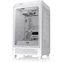 Miniatura de Thermaltake Tower 200 Snow Mini Tower Chassis, Mini-ITX Form Factor, Color White, Model CA-1X9-00S6WN-00, Dimensions 537 x 300 x 280 mm (21.14 x 11.8 x 11 in), Net Weight 7.7 kg (16.98 lbs), Material SPCC, Panel 3mm Tempered Glass x1