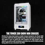 Miniatura de Thermaltake Tower 200 Snow Mini Tower Chassis, Mini-ITX Form Factor, Color White, Model CA-1X9-00S6WN-00, Dimensions 537 x 300 x 280 mm (21.14 x 11.8 x 11 in), Net Weight 7.7 kg (16.98 lbs), Material SPCC, Panel 3mm Tempered Glass x1