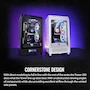 Miniatura de Thermaltake Tower 200 Snow Mini Tower Chassis, Mini-ITX Form Factor, Color White, Model CA-1X9-00S6WN-00, Dimensions 537 x 300 x 280 mm (21.14 x 11.8 x 11 in), Net Weight 7.7 kg (16.98 lbs), Material SPCC, Panel 3mm Tempered Glass x1