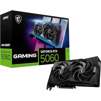 Imagen de referencia para MSI Gaming RTX 5060 8G Gaming OC Tarjeta gráfica (8GB GDDR7, NVIDIA Blackwell Architecture)