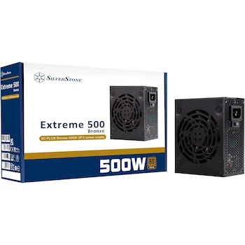 Imagen de referencia para Silverstone Extreme 500 Bronze SST-EX500-B 500W 80 Plus Bronze SFX Fuente de Alimentación Negra