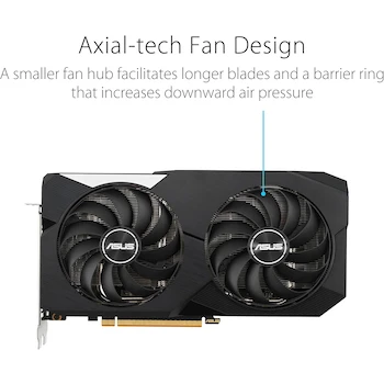 Imagen 3 de ASUS DUAL Radeon RX 6600 8GB GDDR6 AMD RDNA 2 Tarjeta Gráfica DUAL-RX6600-8G
