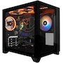 Miniatura de GAME FACTOR Gabinete CSG570 Fishtank Micro ATX, 2 Cristal Templado Frontal y Lateral, Sin Fuente, Color Negro