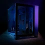 Miniatura de GAME FACTOR Gabinete CSG570 Fishtank Micro ATX, 2 Cristal Templado Frontal y Lateral, Sin Fuente, Color Negro
