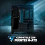 Miniatura de GAME FACTOR Gabinete CSG570 Fishtank Micro ATX, 2 Cristal Templado Frontal y Lateral, Sin Fuente, Color Negro