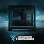Miniatura de GAME FACTOR Gabinete CSG570 Fishtank Micro ATX, 2 Cristal Templado Frontal y Lateral, Sin Fuente, Color Negro