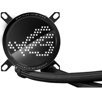 Imagen 5 de ASUS ROG Ryuo III 240 ARGB Enfriamiento Líquido CPU AIO 240 mm con Bomba Asetek 8ª Gen, Pantalla LED Anime Matrix y Ventiladores ROG ARGB