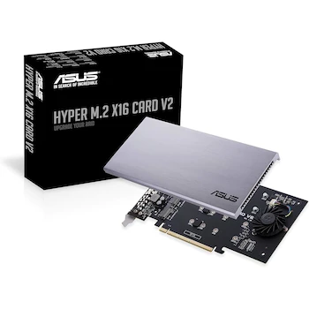Imagen de referencia para ASUS Hyper M.2 X16 PCIe 3.0 x4 Expansion Card V2 - Tarjeta de Expansión para 4 NVMe M.2 (2242/2260/2280/22110) para Intel VROC y AMD Ryzen Threadripper NVMe RAID