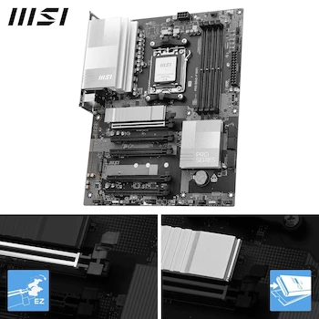 Imagen 3 de MSI PRO B840-P WiFi ProSeries Motherboard Plata ATX AM5 para Procesadores AMD Ryzen Serie 9000/8000/7000