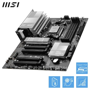 Imagen 4 de MSI PRO B840-P WiFi ProSeries Motherboard Plata ATX AM5 para Procesadores AMD Ryzen Serie 9000/8000/7000