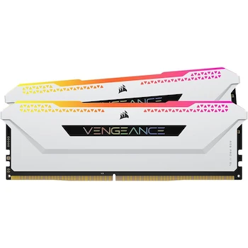 Imagen de referencia para Corsair VENGEANCE RGB PRO SL DDR4 Kit de Mejora de Luz (Sin Memoria Física) - Blanco, Modelo CMHLEKIT2KW, Serie VENGEANCE RGB PRO SL, Kit de 2 Módulos