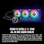 Miniatura de Thermaltake TH360 V2 Ultra ARGB Sync AIO Liquid Cooler - Radiador 360mm - 3 Ventiladores ARGB 120mm - Bloque de Agua LCD 2.1" - Negro - CL-W384-PL12SW-A
