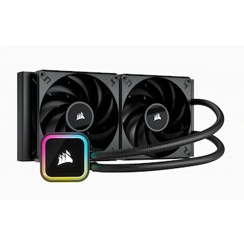 Imagen alusiva al producto Corsair iCUE H115i RGB ELITE Refrigeración Líquida CPU Radiador 280 mm Ventiladores AF ELITE Series 140 mm 16 LED RGB Negro