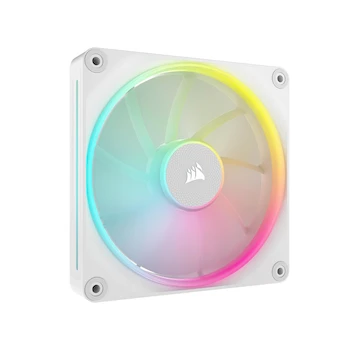 Imagen alusiva al producto Corsair iCUE Link LX140 RGB Ventilador PWM de 140 mm, Paquete Individual, Doble Bucle de Luz, Requiere iCUE Link System Hub, Tecnología AirGuide – Blanco