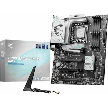Imagen de referencia para MSI B860 Gaming Plus WiFi, ATX, LGA 1851, Intel Core Ultra Series 2, DDR5, Wi-Fi 7, Intel Killer 5G LAN