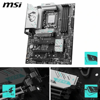 Imagen 3 de MSI B860 Gaming Plus WiFi, ATX, LGA 1851, Intel Core Ultra Series 2, DDR5, Wi-Fi 7, Intel Killer 5G LAN
