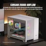 Miniatura de CORSAIR 2500D Airflow mATX Caja para PC - Diseño de Doble Cámara - Compatible con Placa Base de Conexión Inversa - Blanco