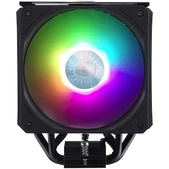 Imagen 2 de Cooler Master MasterAir MA612 Stealth ARGB - Enfriador de Aire para CPU, Negro Jet Black, Dual SickleFlow 120 ARGB, 6 Heat Pipes, Serie MasterAir