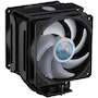 Miniatura de Cooler Master MasterAir MA612 Stealth ARGB - Enfriador de Aire para CPU, Negro Jet Black, Dual SickleFlow 120 ARGB, 6 Heat Pipes, Serie MasterAir