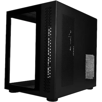 Imagen 3 de GAME FACTOR CSG700-BK Gabinete Gamer ATX Midi-Tower Fishtank Doble Cristal Templado Frontal y Lateral Compatible con Fuentes ATX Capacidad hasta 10 Ventiladores Filtro de Polvo Color Negro
