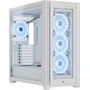 Miniatura de Corsair iCUE 5000X RGB QL Edition Mid-Tower ATX Case - True White - 4x QL120 RGB Fans - Lighting Node CORE