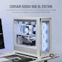 Miniatura de Corsair iCUE 5000X RGB QL Edition Mid-Tower ATX Case - True White - 4x QL120 RGB Fans - Lighting Node CORE