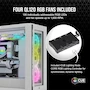 Miniatura de Corsair iCUE 5000X RGB QL Edition Mid-Tower ATX Case - True White - 4x QL120 RGB Fans - Lighting Node CORE
