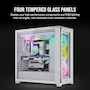 Miniatura de Corsair iCUE 5000X RGB QL Edition Mid-Tower ATX Case - True White - 4x QL120 RGB Fans - Lighting Node CORE