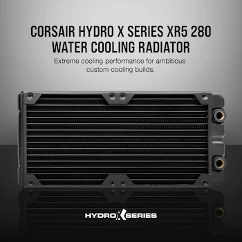 Imagen 2 de Corsair Hydro X Series XR5 Radiador de refrigeración por Agua de 280 mm Negro