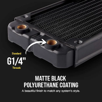 Imagen 5 de Corsair Hydro X Series XR5 Radiador de refrigeración por Agua de 280 mm Negro