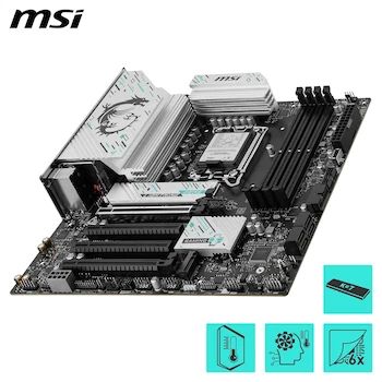 Imagen 4 de MSI B860M Gaming Plus WiFi mATX LGA 1851 Intel Core Ultra Series 2 DDR5 Wi-Fi 7