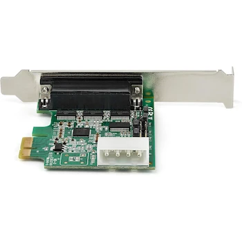 Imagen 5 de StarTech.com Tarjeta Adaptadora PCI Express RS232 Serial de 4 puertos - Tarjeta Controladora de Host Serial PCIe RS232 - Tarjeta PCIe a Serie DB9 - 16950 UART - Tarjeta de Expansión (PEX4S953), Dimensiones: 7.6 x 6.4 x 1.5 cm