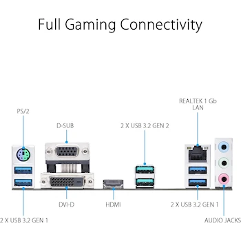 Imagen 5 de Tarjeta Madre ASUS Prime B550M-A WiFi II Micro ATX AMD B550 Socket AM4 Ryzen Doble M.2 Wi-Fi 6