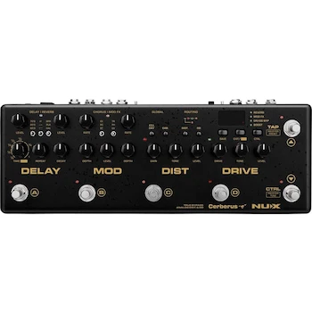 Imagen de referencia para NUX NME-3 Cerberus Pedal Procesador de Efectos Integrados para Guitarra Eléctrica Color Negro, Modelo NME-3, Serie Cerberus, Dimensiones 320 x 100 x 65 mm, Peso 1.26 kg