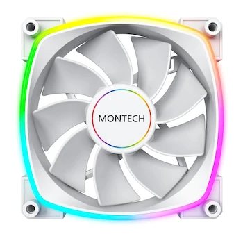 Imagen 3 de Montech RX 140 ARGB Ventilador invertido 1600PWM (140 mm, blanco)