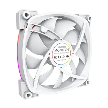 Imagen 4 de Montech RX 140 ARGB Ventilador invertido 1600PWM (140 mm, blanco)