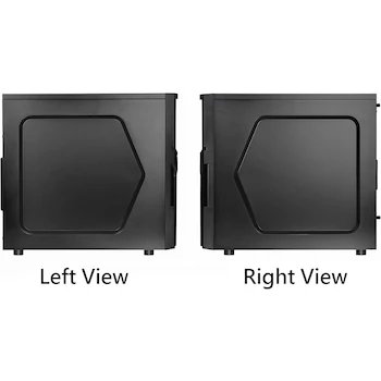 Imagen 5 de Thermaltake Versa H21 SPCC ATX - Chasis para Computadora (Torre Media, Modelo CA-1B2-00M1NN-00), Color Negro