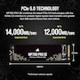 Miniatura de Corsair MP700 Pro SE 4TB M.2 PCIe Gen5 x4 NVMe 2.0 SSD M.2 2280 High-Density TLC NAND Black