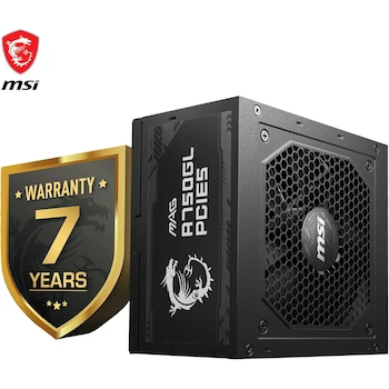 Imagen 2 de MSI MAG A750GL PCIE5 Fuente de alimentación, 750 W, Totalmente Modular, ATX 3.0, Cable Plano Negro