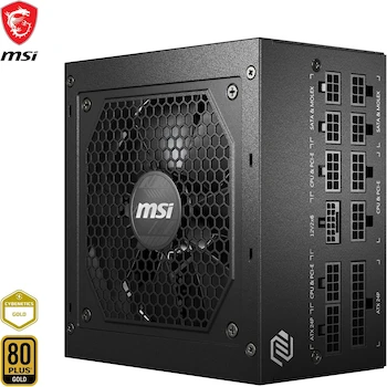 Imagen 3 de MSI MAG A750GL PCIE5 Fuente de alimentación, 750 W, Totalmente Modular, ATX 3.0, Cable Plano Negro