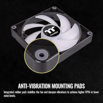 Imagen 4 de Thermaltake CT120 ARGB Sync PC Cooling Fan (2-Pack), Black, Model: CL-F149-PL12SW-A, Size: 120 x 120 x 25 mm