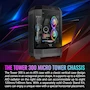 Miniatura de Thermaltake Tower 300 - Funda Micro ATX Negra con 2 Ventiladores CT de 140 mm Incluidos, Soporte Radiador hasta 420 mm, Kit de Soporte Chasis Opcional para Visualización Horizontal - CA-1Y4-00S1WN-00