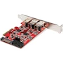 Miniatura de StarTech.com PEXUSB312A1C1H Tarjeta PCIe USB 3.2 Gen 2 de 5 Puertos con 1 Puerto USB-C 10Gbps, 2 Puertos USB-A 10Gbps y 1 Terminal IDC de 2 Puertos
