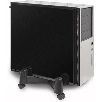 Imagen 2 de Mobile Desktop Tower Computer Floor Stand Rolling Caster Wheels Adjustable Width from 6 to 10 Inches - Black