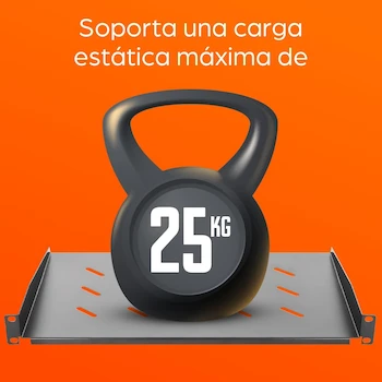 Imagen 3 de Charola Fija Cantilever para Rack de 19 Pulgadas, 1U, Ventilada, Color Negro, Profundidad 30 cm, Marca Intellinet, Modelo 714884