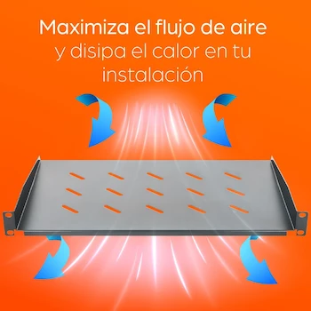 Imagen 4 de Charola Fija Cantilever para Rack de 19 Pulgadas, 1U, Ventilada, Color Negro, Profundidad 30 cm, Marca Intellinet, Modelo 714884