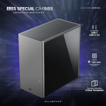 Imagen 3 de Balam Rush Gabinete Gamer Media Torre Eris Special GM985 MAX MB ATX Gris