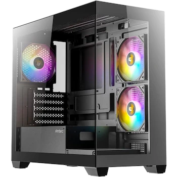 Imagen de referencia para Antec CX300M ARGB B - Mini Tower Gaming Case M-ATX, Panorámico con Vidrio Templado, ARGB, Color Negro