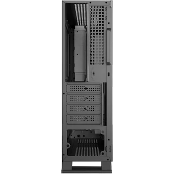 Imagen 4 de Gabinete Oficina Mince Slim ITX Stylos Negro con 4xUSB 2.0 + 2xUSB 3.0 + 1xTipo C + Puerto 3.5mm y Fuente de Poder 550W STGAMN1B