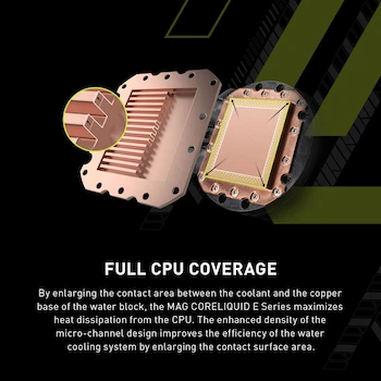 Imagen 3 de MSI MAG CORELIQUID E360 White - Enfriador Líquido AIO RGB para CPU con Radiador de 360 mm y 3 Ventiladores ARGB PWM de 120 mm